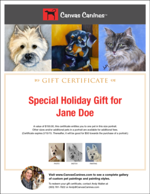 customizable gift certificate